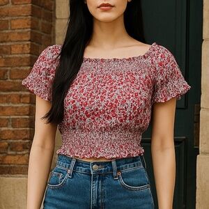 NWT * J Crew Blouse * Made with Liberty Fabric‎ * 100% cotton * Size small